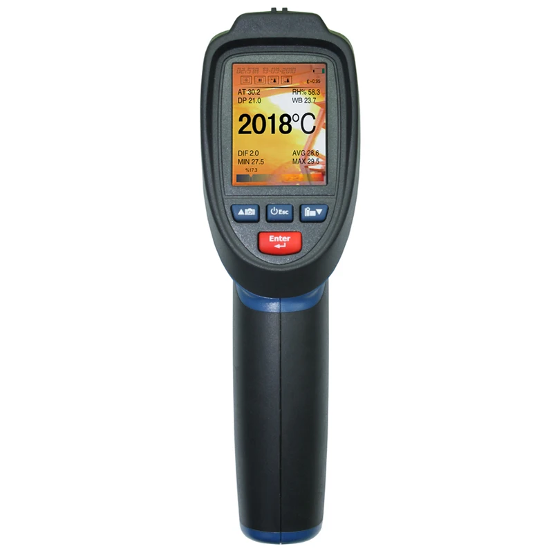 Infrared Video Thermometers Visual Infrared IR Thermometers with TFT color LCD DT-9862 thermoregulator
Infrared Video Thermometers Visual Infrared IR Thermometers with TFT color LCD DT-9862 thermoregulator