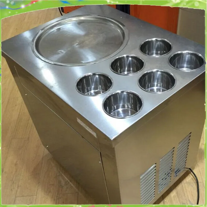 stainless steel fried ice pan machine freezing yoghourt milk juice machine