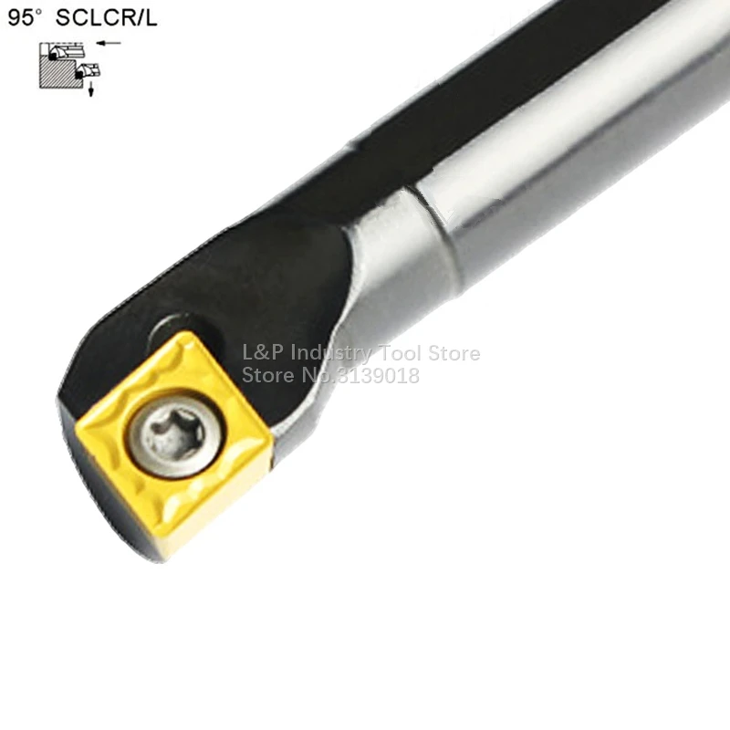 New Good Quality Tool Cutting Edge Angle 95 Internal Turning Tool S32T-SCLCR12 / S32T-SCLCL12 Inner Bore Toolholder
New Good Quality Tool Cutting Edge Angle 95 Internal Turning Tool S32T-SCLCR12 / S32T-SCLCL12 Inner Bore Toolholder