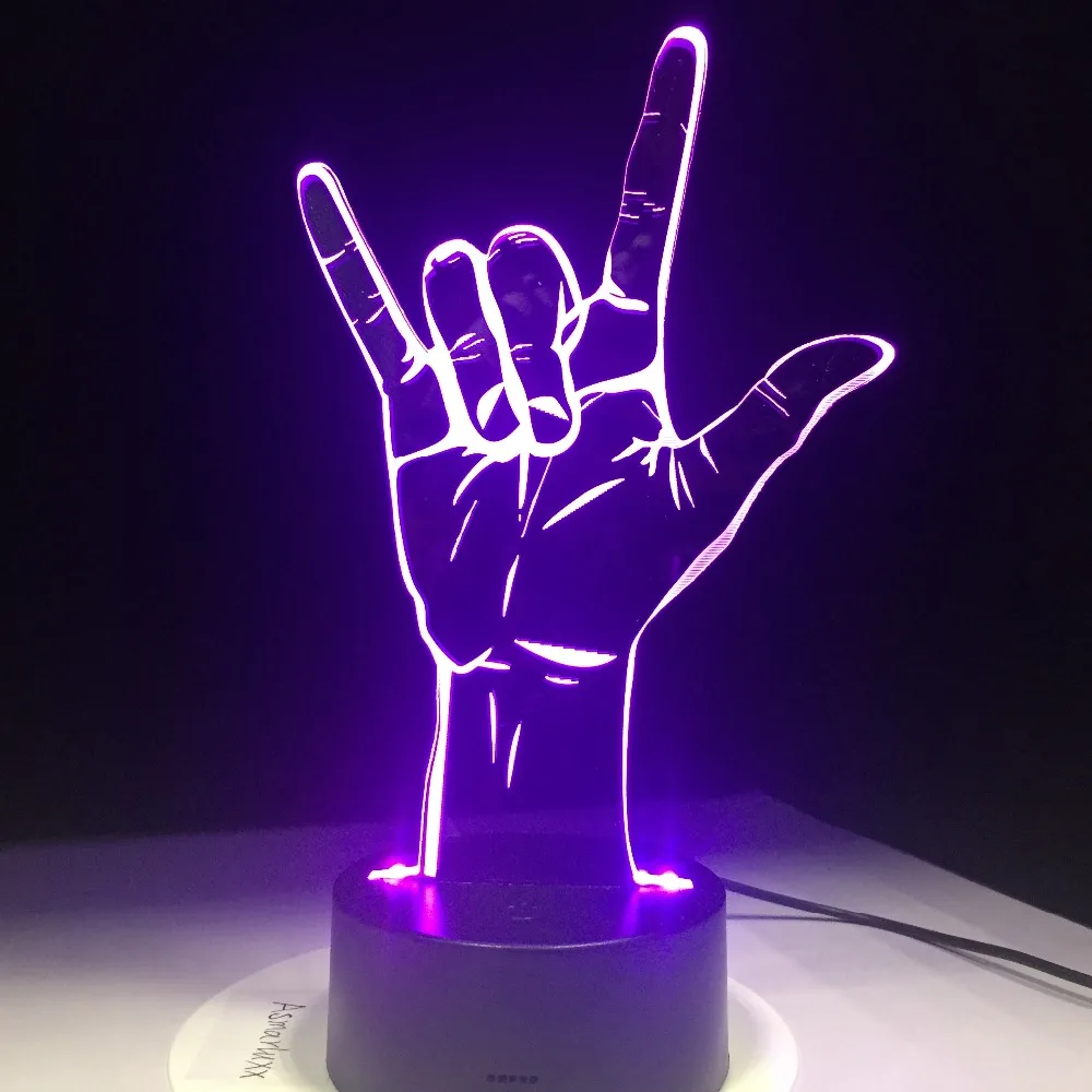 3D Optical Illusion I Love You Sign Language LED Table Night Light USB Romantic Valentine's Day Decoration Hand Gesture Lamp
3D Optical Illusion I Love You Sign Language LED Table Night Light USB Romantic Valentine's Day Decoration Hand Gesture Lamp