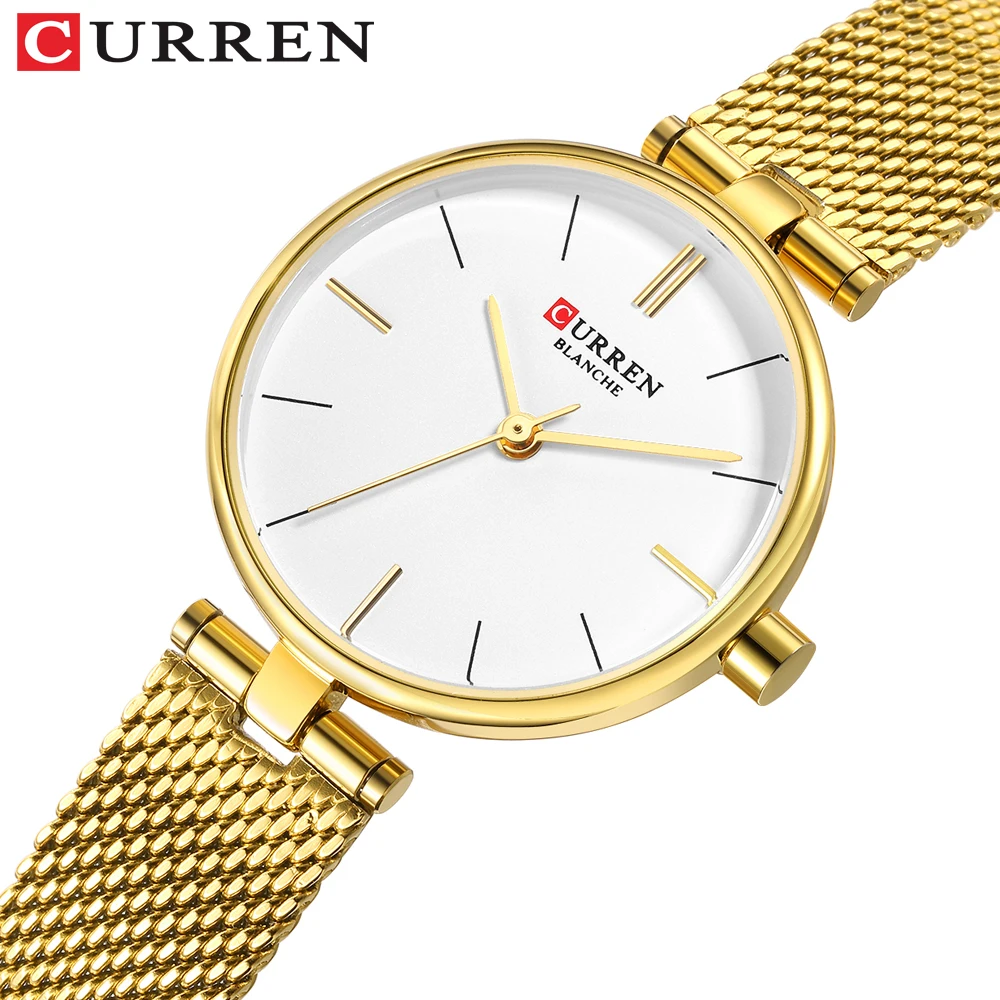 CURREN New Women Watch Hot Sale Minimalist Gold Ladies Dress Wristwatch Fashion Waterproof Clock Gifts for Women reloj mujer
CURREN New Women Watch Hot Sale Minimalist Gold Ladies Dress Wristwatch Fashion Waterproof Clock Gifts for Women reloj mujer