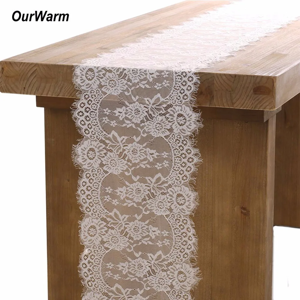 Скатерть кружевная в стиле бохо 35 х300 см|lace table runner|table runner whitewhite lace |