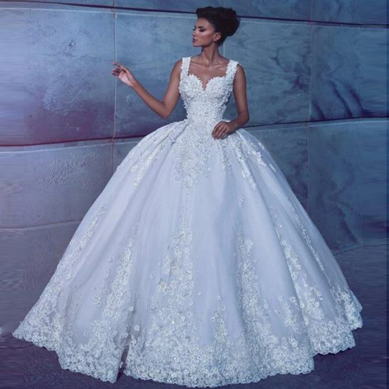 Saudi Arabia Ball Gown Vestido de noiva Luxury Appliqued Beads Boho Wedding Gowns Lace Up Back Beach Bride Dress Custom Made
Saudi Arabia Ball Gown Vestido de noiva Luxury Appliqued Beads Boho Wedding Gowns Lace Up Back Beach Bride Dress Custom Made