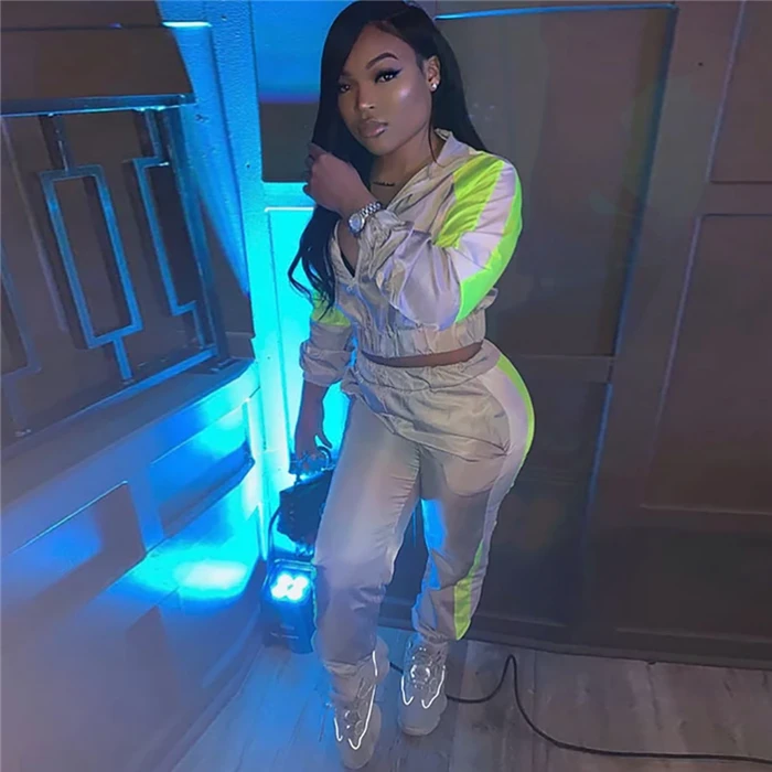 Two Time-limited Polyester Full Zipper Elastic Waist Piece Set 2019 Hot Ensemble Femme Chandal Mujer 2 Piezas Tracksuit Women
Two Time-limited Polyester Full Zipper Elastic Waist Piece Set 2019 Hot Ensemble Femme Chandal Mujer 2 Piezas Tracksuit Women