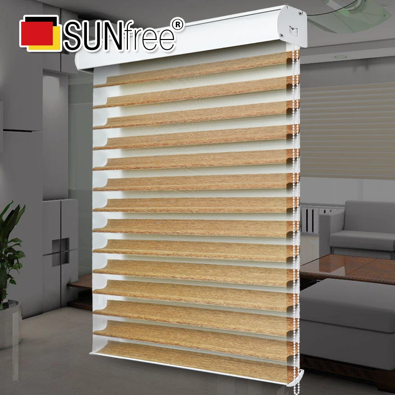 Fashion shangri-la blinds 50%~85% shading rate Double layer Roller blinds window decoration for living room study office Custom
Fashion shangri-la blinds 50%~85% shading rate Double layer Roller blinds window decoration for living room study office Custom
