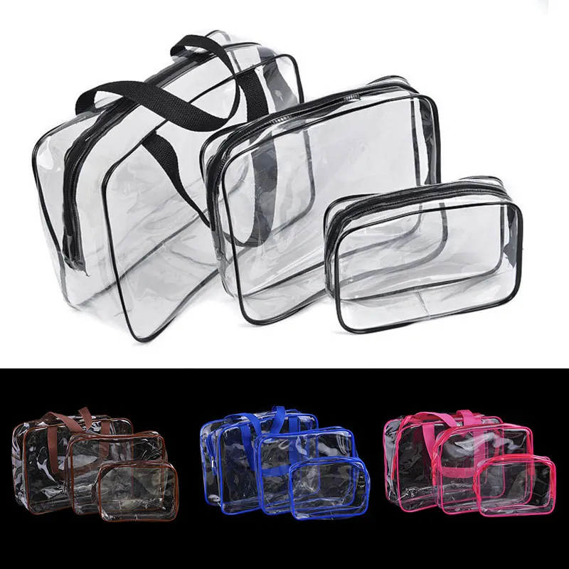 2018 3Pcs/set Waterproof Transparent Makeup Travel Wash Bag PVC Cosmetic Bags In Bag Travel Hanging FA$B Women bag
2018 3Pcs/set Waterproof Transparent Makeup Travel Wash Bag PVC Cosmetic Bags In Bag Travel Hanging FA$B Women bag