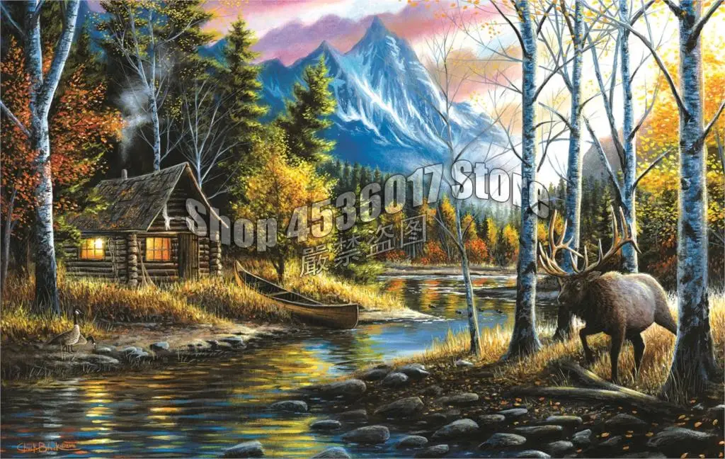 Diamond Embroidery Wild Life Landscape Mountain Cabins Houses Rivers Art DIY Diamond Painting Mosaic Rhinestone Home Decor Gift
Diamond Embroidery Wild Life Landscape Mountain Cabins Houses Rivers Art DIY Diamond Painting Mosaic Rhinestone Home Decor Gift