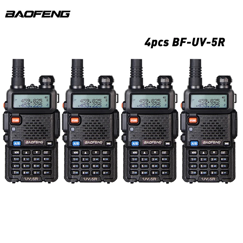 4 шт./лот обновленная версия Baofeng UV-5R Walkie Talkie PortableTwo Way радиостанции 128CH VHF/UHF 136-174/400-520MHz приемопередатчик
4 шт./лот обновленная версия Baofeng UV-5R Walkie Talkie PortableTwo Way радиостанции 128CH VHF/UHF 136-174/400-520MHz приемопередатчик