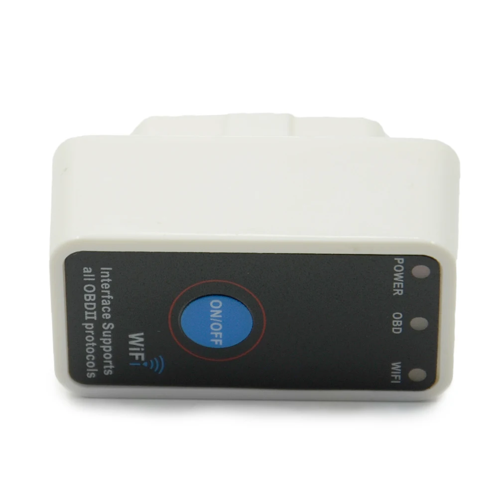 Super Mini ELM327 Wifi ELM 327 2016 Новый Белый OBD2 OBD ii CAN BUS диагностический инструмент +