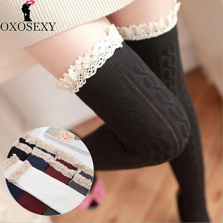 5 colors fashion autumn cotton lace Japanese girls stockings girl Women Over The Knee stocking Thigh High Stockings lingerie 039
5 colors fashion autumn cotton lace Japanese girls stockings girl Women Over The Knee stocking Thigh High Stockings lingerie 039