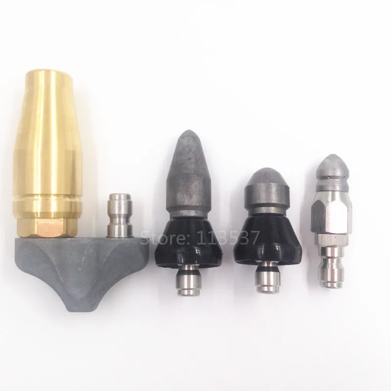 (4 nozzles per lot) High Pressure Sewer Drain Cleaning Nozzle, Sewer Jetter Heads
(4 nozzles per lot) High Pressure Sewer Drain Cleaning Nozzle, Sewer Jetter Heads
