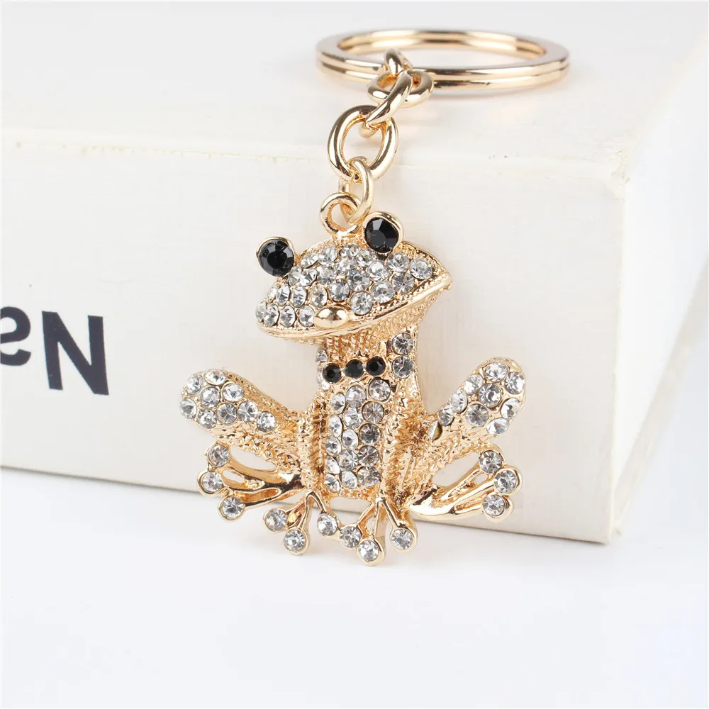 Frog Pendant Charm Rhinestone Crystal Purse Bag Keyring Key Chain Accessories Wedding Party Holder Keyfob Gift
Frog Pendant Charm Rhinestone Crystal Purse Bag Keyring Key Chain Accessories Wedding Party Holder Keyfob Gift