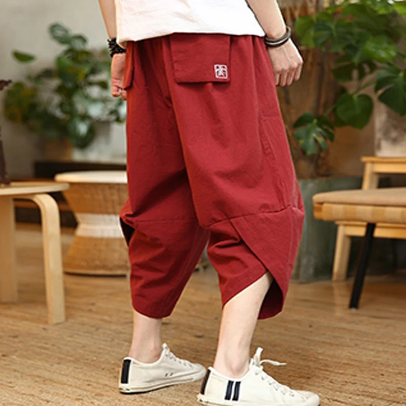 M-5XL Plus Size Cotton Linen Casual Loose Harem Pants Men Jogger Pants Men Fitness Trousers Male Chinese Style Calf-Length Pants
M-5XL Plus Size Cotton Linen Casual Loose Harem Pants Men Jogger Pants Men Fitness Trousers Male Chinese Style Calf-Length Pants