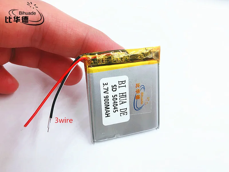 Li-Po 3wire 1pcs/lot 3.7V lithium polymer battery 504045 900mah rechargeable MP4 MP5 small toys
Li-Po 3wire 1pcs/lot 3.7V lithium polymer battery 504045 900mah rechargeable MP4 MP5 small toys