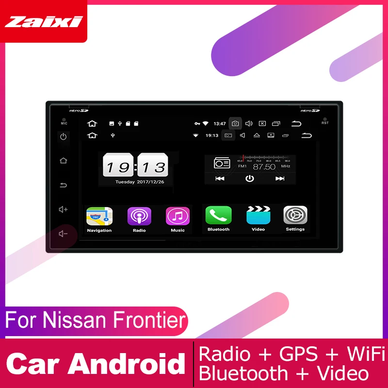Мультимедийный плеер ZaiXi для Nissan Frontier Navara 2005 ~ 2014 android dvd gps навигация радио видео