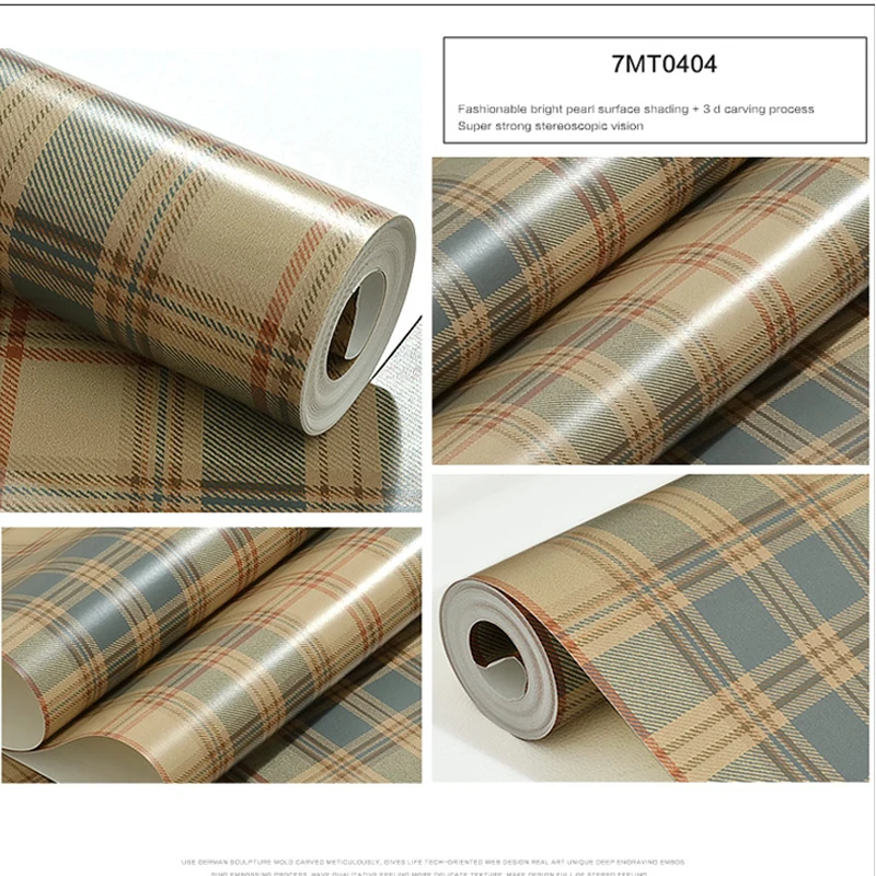 Modern Scottish Grid Wallpaper Pure Paper Wall Paper Roll Living Room Wall Paper for Walls,Vintage Wallpapers 3D Embossed,papel
Modern Scottish Grid Wallpaper Pure Paper Wall Paper Roll Living Room Wall Paper for Walls,Vintage Wallpapers 3D Embossed,papel