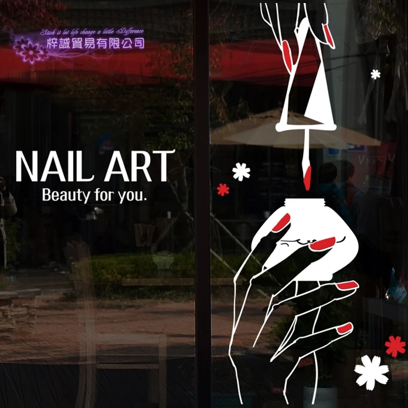 Nail Art Sticker Beauty Salon Decal Shop Store Business Wall Art Stickers Decal DIY
Nail Art Sticker Beauty Salon Decal Shop Store Business Wall Art Stickers Decal DIY