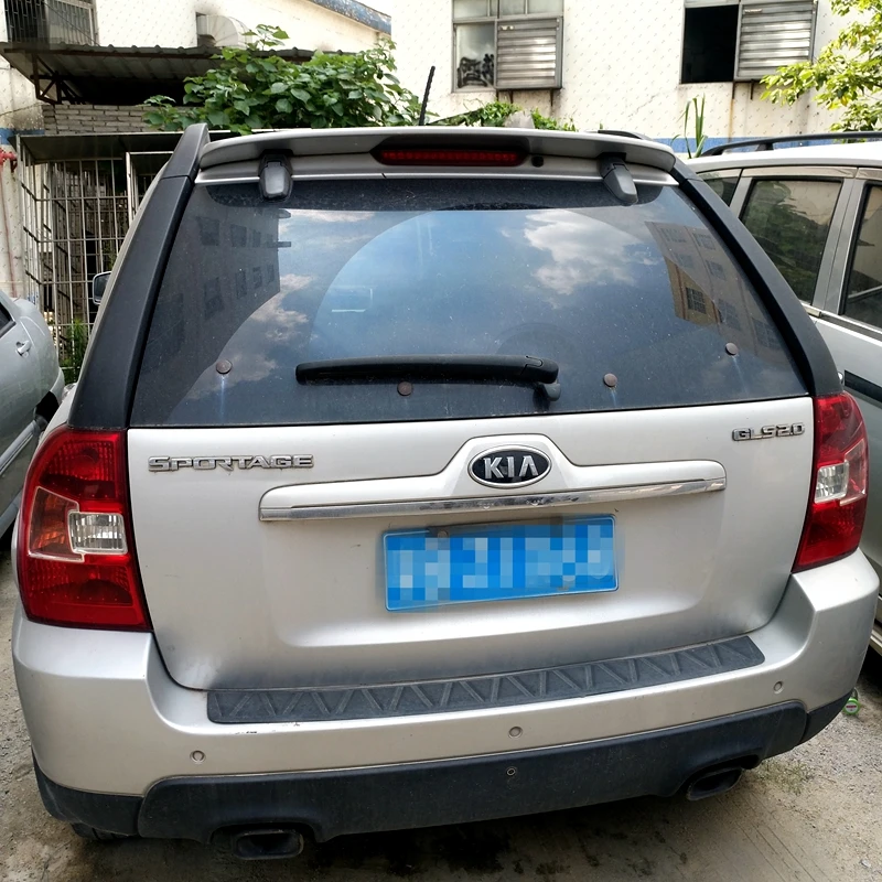 Для Kia Sportage 2007 2013 спойлер высокого качества ABS Материал заднее крыло автомобиля