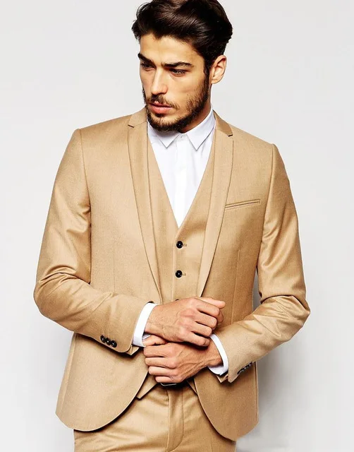 2018 New Fashion Small Collar Men Suits Side Slit Back Groomsman Wedding Tuxedos Casual Prom Party Wear (Jacket+Pants+Vest+Tie)
2018 New Fashion Small Collar Men Suits Side Slit Back Groomsman Wedding Tuxedos Casual Prom Party Wear (Jacket+Pants+Vest+Tie)