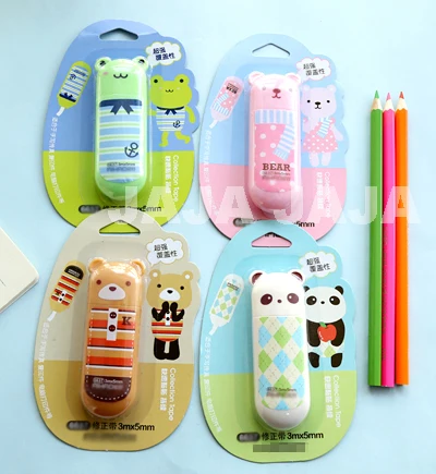 Cute animals correction tape Kawaii tapes/Bear/Frog/Panda for stationery School supplies(tt-a1003)
Cute animals correction tape Kawaii tapes/Bear/Frog/Panda for stationery School supplies(tt-a1003)