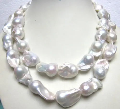 wholesale good SOUTH SEA GENUINE WHITE BAROQUE PEARL NECKLACE 35inch Genuine Lucky Lady's jewelry Fine Woman
wholesale good SOUTH SEA GENUINE WHITE BAROQUE PEARL NECKLACE 35inch Genuine Lucky Lady's jewelry Fine Woman