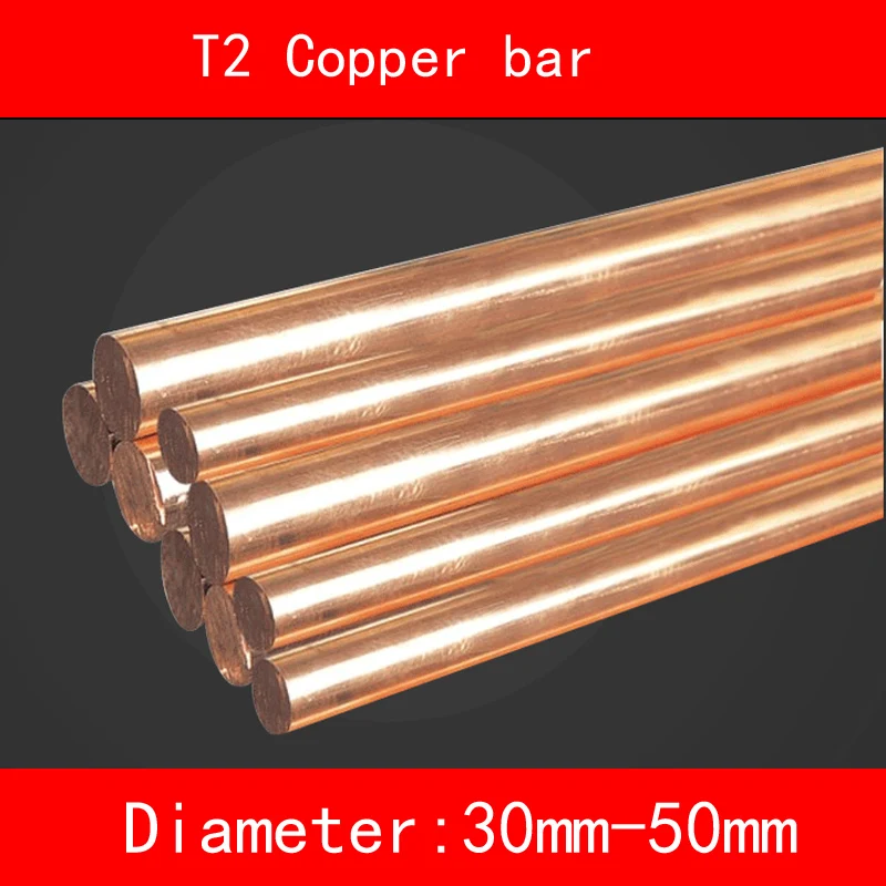 T2 copper straight bar diameter 30-50mm length 100mm good electrical Heat conduction Corrosion resistance easy to machine
T2 copper straight bar diameter 30-50mm length 100mm good electrical Heat conduction Corrosion resistance easy to machine