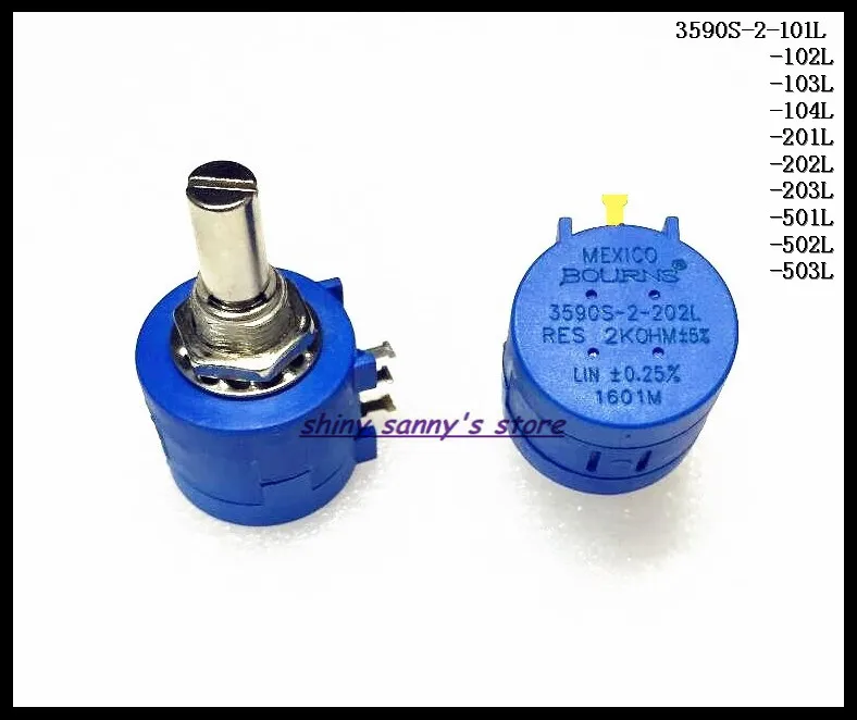 10pcs/Lot 3590S-2-501L/502L/503L Precision Multiturn Potentiometer 10 Ring Adjustable Resistor 500,5K,50K Ohm Brand New
10pcs/Lot 3590S-2-501L/502L/503L Precision Multiturn Potentiometer 10 Ring Adjustable Resistor 500,5K,50K Ohm Brand New