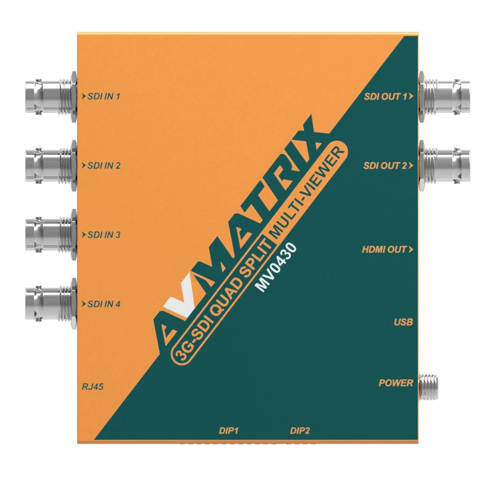 AVmatrix MV0430 4 канальный 3G SDI Multiviewer преобразователь масштабирования и в