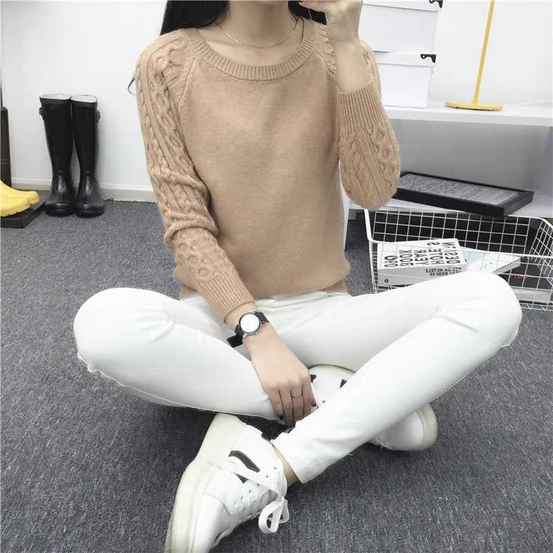 Loose pullover sweater female 2021 solid color new Korean short paragraph bottoming shirt coat women's sweater shirt
Loose pullover sweater female 2021 solid color new Korean short paragraph bottoming shirt coat women's sweater shirt
