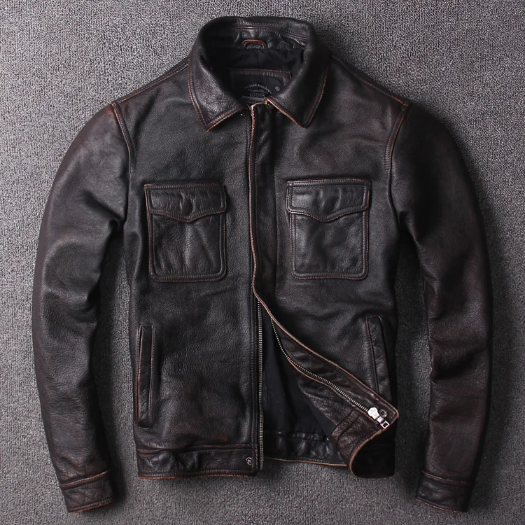 Free shipping.Sales Brand plus cowhide jackets,men's slim genuine leather,casual classic vintage safari style jacket quality
Free shipping.Sales Brand plus cowhide jackets,men's slim genuine leather,casual classic vintage safari style jacket quality