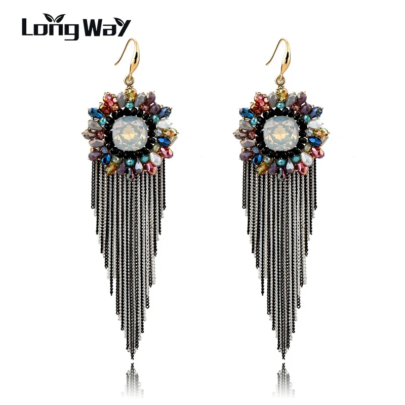 LongWay Colorful Tassel Dangle Earrings for Women Bohemian Long Earrings Fashion Jewelry Pendientes Mujer SER160035
LongWay Colorful Tassel Dangle Earrings for Women Bohemian Long Earrings Fashion Jewelry Pendientes Mujer SER160035