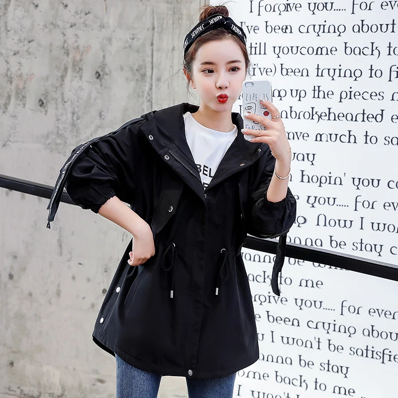 2020 New Casual Windbreaker Female Korean Loose Hooded waist Spring Autumn Trench Coat for Women Outerwear Girls x645
2020 New Casual Windbreaker Female Korean Loose Hooded waist Spring Autumn Trench Coat for Women Outerwear Girls x645