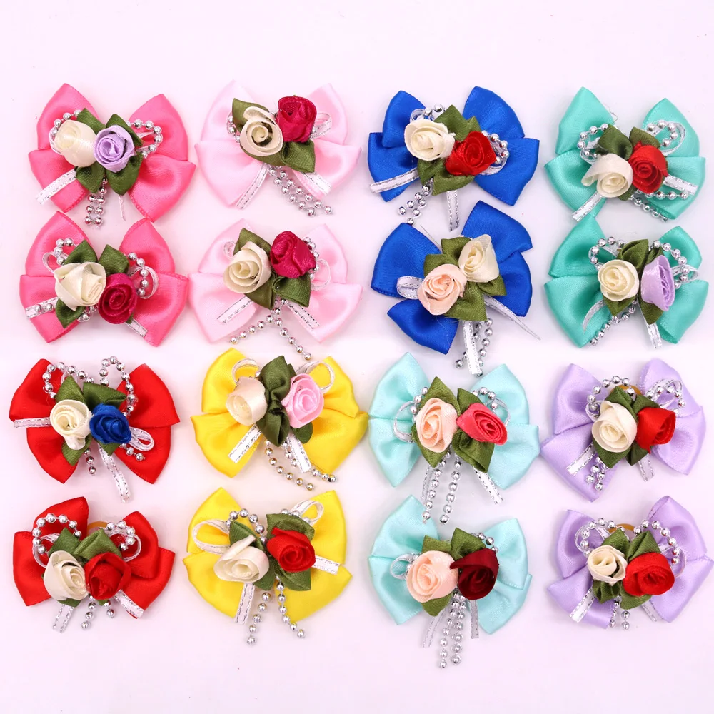 50PCS Pet Puppy Dog Hair Bows Flower Dog Hair Accessories for Wedding Holiday Dog Grooming Bows Pet Accessories
50PCS Pet Puppy Dog Hair Bows Flower Dog Hair Accessories for Wedding Holiday Dog Grooming Bows Pet Accessories