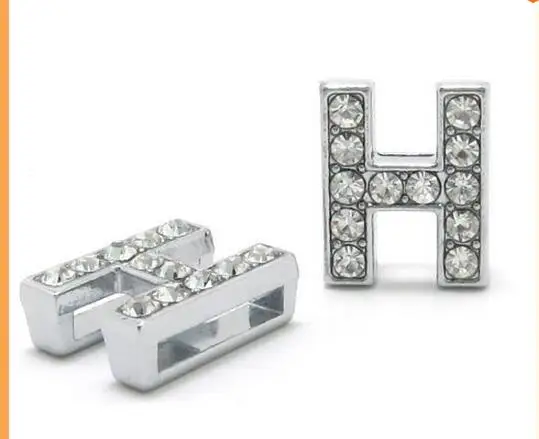 Модное! 8 мм 50 шт. * H Slide letters Wear Fit Браслеты или ошейник для домашних животных DIY