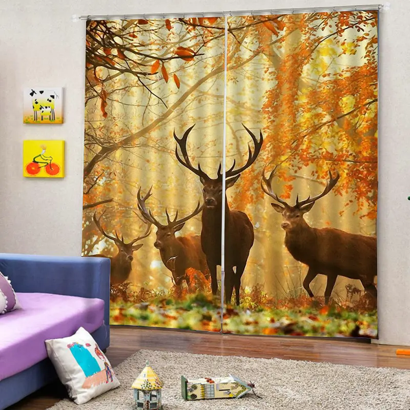 3D Printed Curtains for Living Room and Bedroom Cortinas Para Sala De Estar Beast and nature Image Customized
3D Printed Curtains for Living Room and Bedroom Cortinas Para Sala De Estar Beast and nature Image Customized