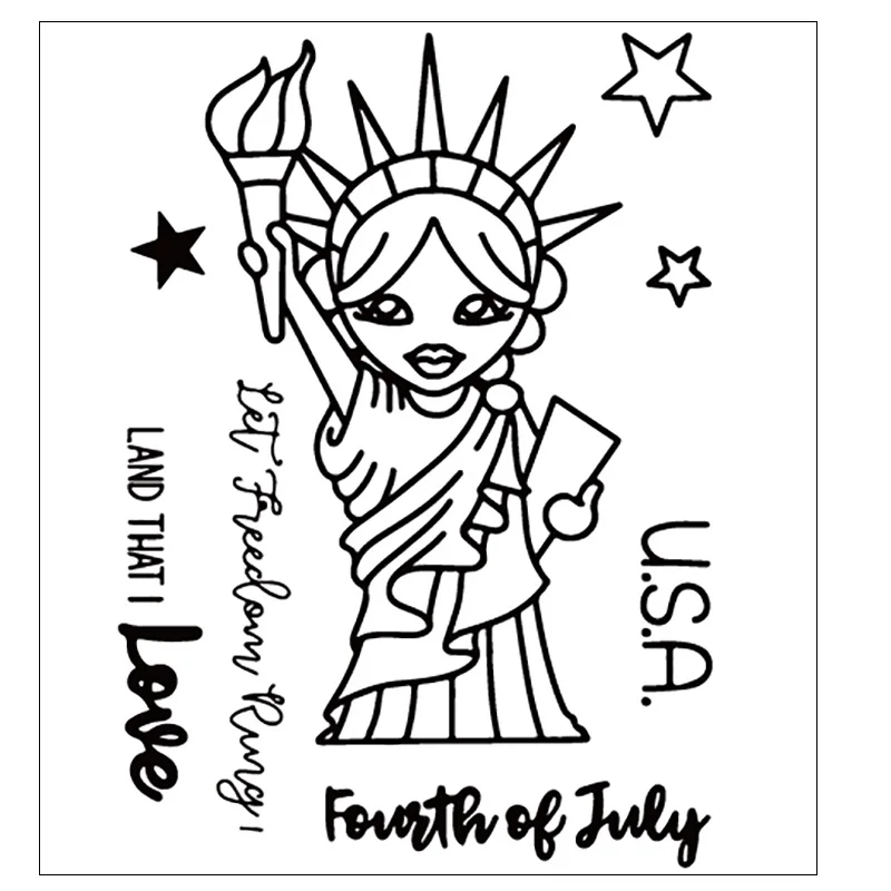 USA Statue of Liberty Silicone Clear Stamps/Seal For DIY Scrapbooking Decorative Card Making Craft Fun Decoration Supplies
USA Statue of Liberty Silicone Clear Stamps/Seal For DIY Scrapbooking Decorative Card Making Craft Fun Decoration Supplies