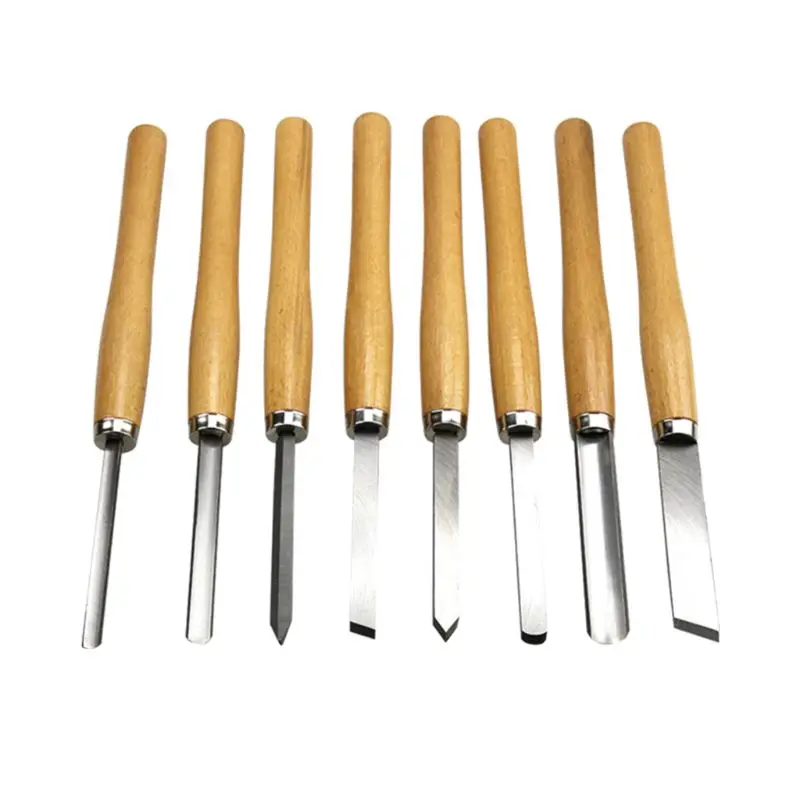 8PCs Wood Carving Knife Lathe Chisel Set Turning Tools Woodworking Gouge Skew Parting Spear
8PCs Wood Carving Knife Lathe Chisel Set Turning Tools Woodworking Gouge Skew Parting Spear