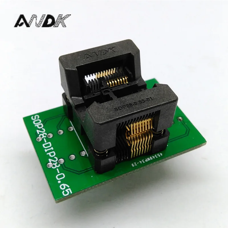 10 pcs / lot SSOP16 TSSOP16 Programmer Adapter OTS-28-0.65-01 ICTest Socket Programing Socket Burn in Socket Plug in
10 pcs / lot SSOP16 TSSOP16 Programmer Adapter OTS-28-0.65-01 ICTest Socket Programing Socket Burn in Socket Plug in