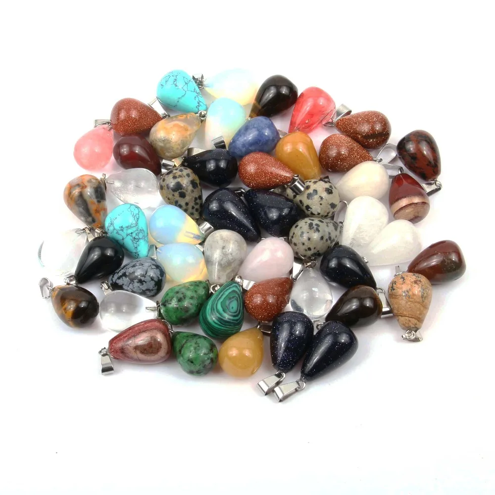 12 PCS Natural Stone Pendant Water Drop Shape Pendants Pink Crystal/Tiger Eye Charms for Necklaces Jewelry Making 13*18 mm
12 PCS Natural Stone Pendant Water Drop Shape Pendants Pink Crystal/Tiger Eye Charms for Necklaces Jewelry Making 13*18 mm