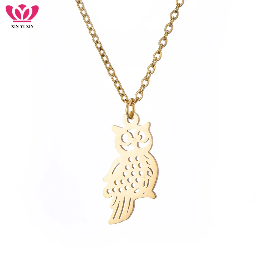 Charm Cute Owl Choker Necklace Women Simple Gold Cartoon Owl Stainless Steel Necklace Fashion Jewelry Accessories 2020
Charm Cute Owl Choker Necklace Women Simple Gold Cartoon Owl Stainless Steel Necklace Fashion Jewelry Accessories 2020