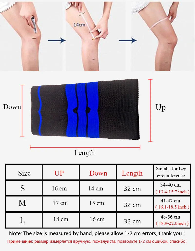CAMEWIN 1 Pair Knee Protector for Basketball,Running,Riding,Hiking,Fitness,Workout,Joint Pain Relief Arthritis&Injury Recovery
CAMEWIN 1 Pair Knee Protector for Basketball,Running,Riding,Hiking,Fitness,Workout,Joint Pain Relief Arthritis&Injury Recovery