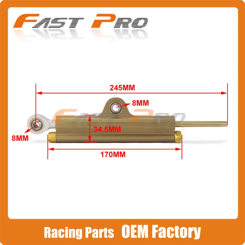 Universal Steering Damper Motorcycle Stabilizer Linear Reversed Safety Control For SUZUKI GSXR GSF GSXR600 GSXR750 GSF650
Universal Steering Damper Motorcycle Stabilizer Linear Reversed Safety Control For SUZUKI GSXR GSF GSXR600 GSXR750 GSF650
