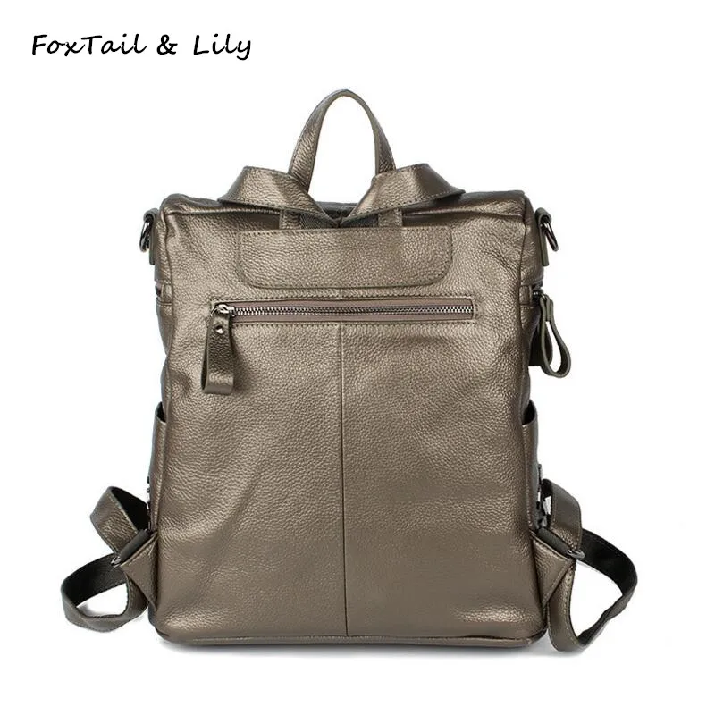 FoxTail & Lily New Fashion Multifunction Genuine Leather Backpacks High Quality Women Shoulder Bags Casual School Bag for Girls
FoxTail & Lily New Fashion Multifunction Genuine Leather Backpacks High Quality Women Shoulder Bags Casual School Bag for Girls