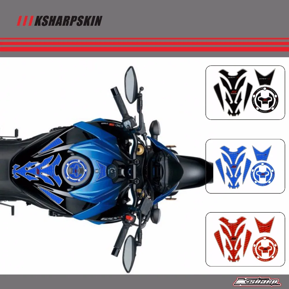 3d наклейка ADESIVI с эмблемой защитная на бак подходит для SUZUKI GSX S750 GSXS750 S750|Наклейки и