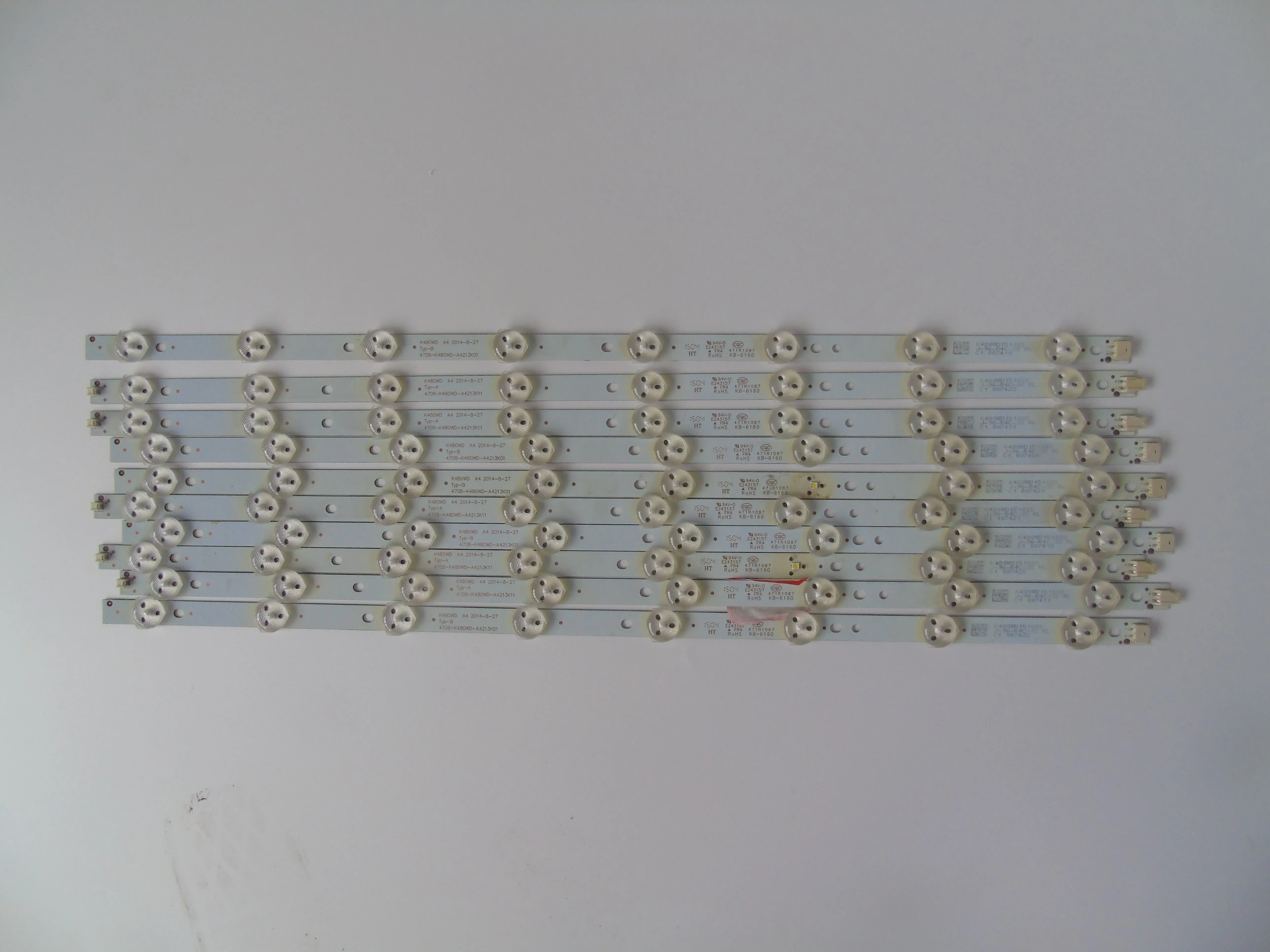 led backlight strip for P h ilips 48inch T CL LED48D8800 strips 4708-K480WD-A4213K11 4708-K480WD-A4213K01 K480WD 1pcs=8lamp