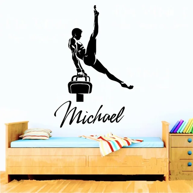 Special Personalised Name Wall Stickers Gymnast Pommel Horse Boy Custom Wall Vinyl Decals Room Decor-you choose name and color
Special Personalised Name Wall Stickers Gymnast Pommel Horse Boy Custom Wall Vinyl Decals Room Decor-you choose name and color