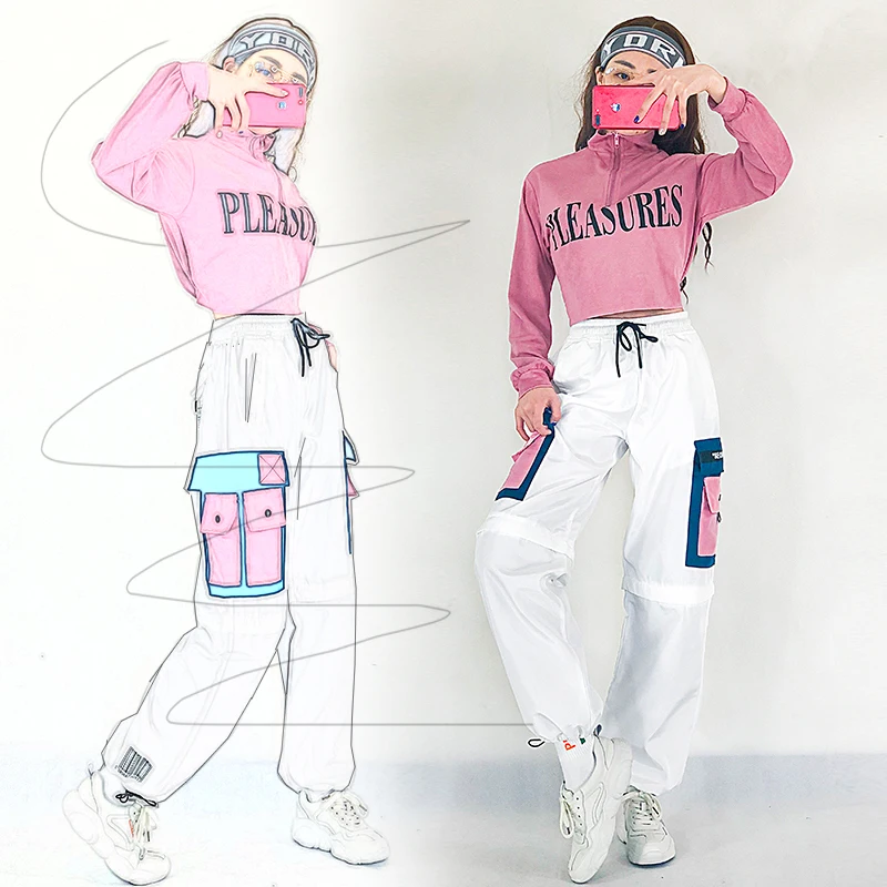 New Hip Hop Clothes For Women Jazz Dance Costumes Female DS Bar GoGo Rave Clothes Women Performance Roupa Feminina VDB086
New Hip Hop Clothes For Women Jazz Dance Costumes Female DS Bar GoGo Rave Clothes Women Performance Roupa Feminina VDB086
