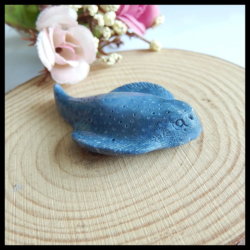 Natural Gemstone Carved Dolphin Blue Coral fashion Pendant Necklace,50x30x8mm,8.6g
Natural Gemstone Carved Dolphin Blue Coral fashion Pendant Necklace,50x30x8mm,8.6g