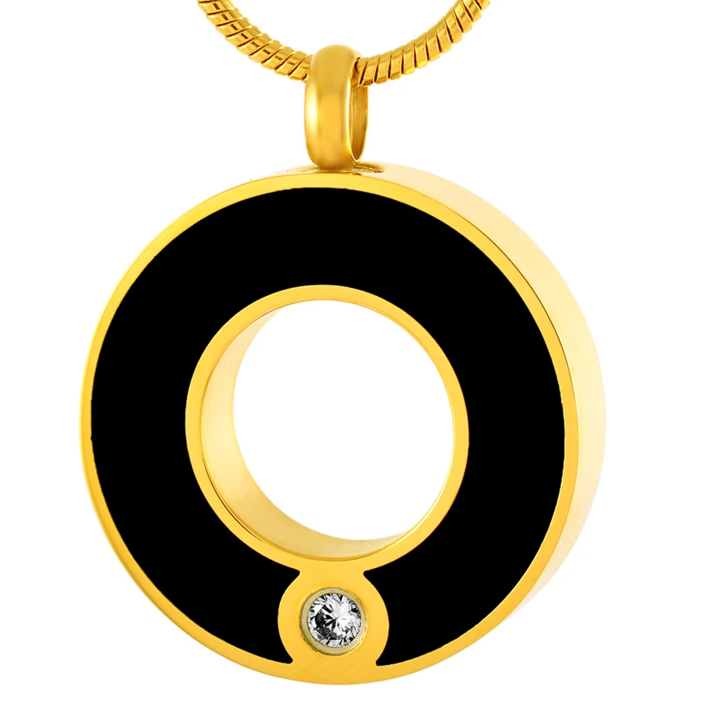 Crystal Inlay Circle Round Cremation Urn Necklace for Ashes Keepsake Pendant Stainless Steel Memorial Jewelry
Crystal Inlay Circle Round Cremation Urn Necklace for Ashes Keepsake Pendant Stainless Steel Memorial Jewelry