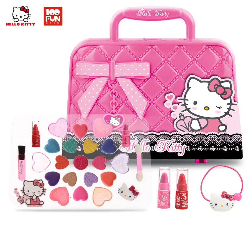 HELLO KITTY children's makeup set child cosmetics girl beauty handbag hello kitty toys for girls kids gift | Игрушки и хобби